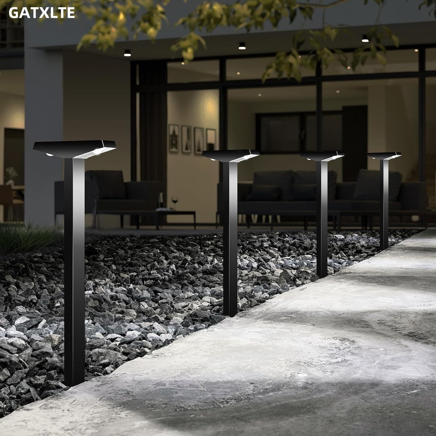 GATXLTE Solar Pathway Lights Outdoor Solar Lights IP65 Waterproof Garden Lights Solar Lamp Outdoor Landscape Lamps for Lawn