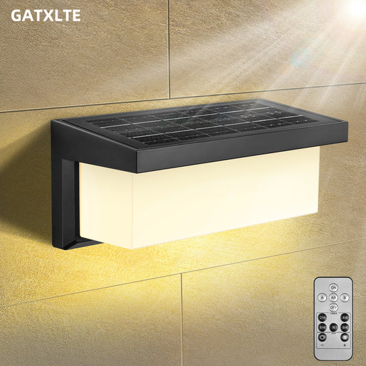 GATXLTE Solar Outdoor Lights, Garden Lights Solar Lamp Outdoor Motion Sensor Outdoor Wall Light Solar Lights Outdoor Waterproof Sunlight