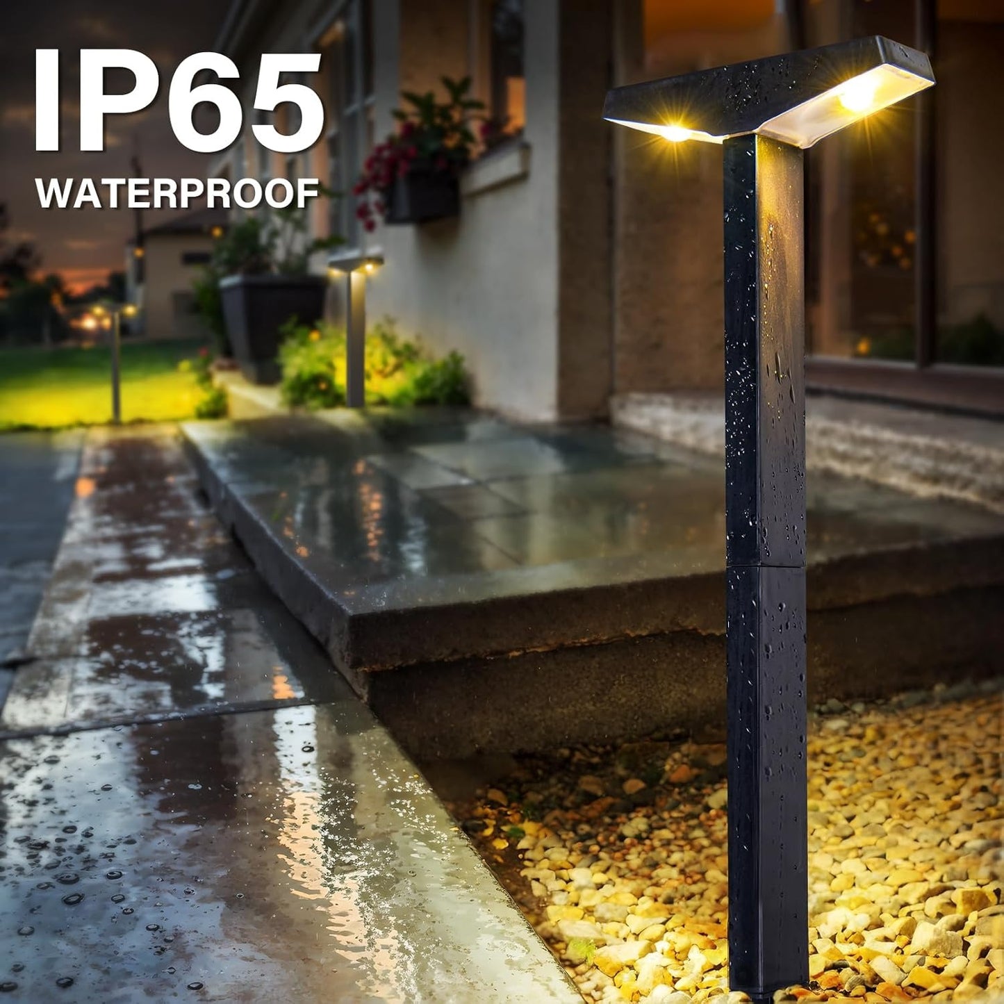 GATXLTE Solar Pathway Lights Outdoor Solar Lights IP65 Waterproof Garden Lights Solar Lamp Outdoor Landscape Lamps for Lawn