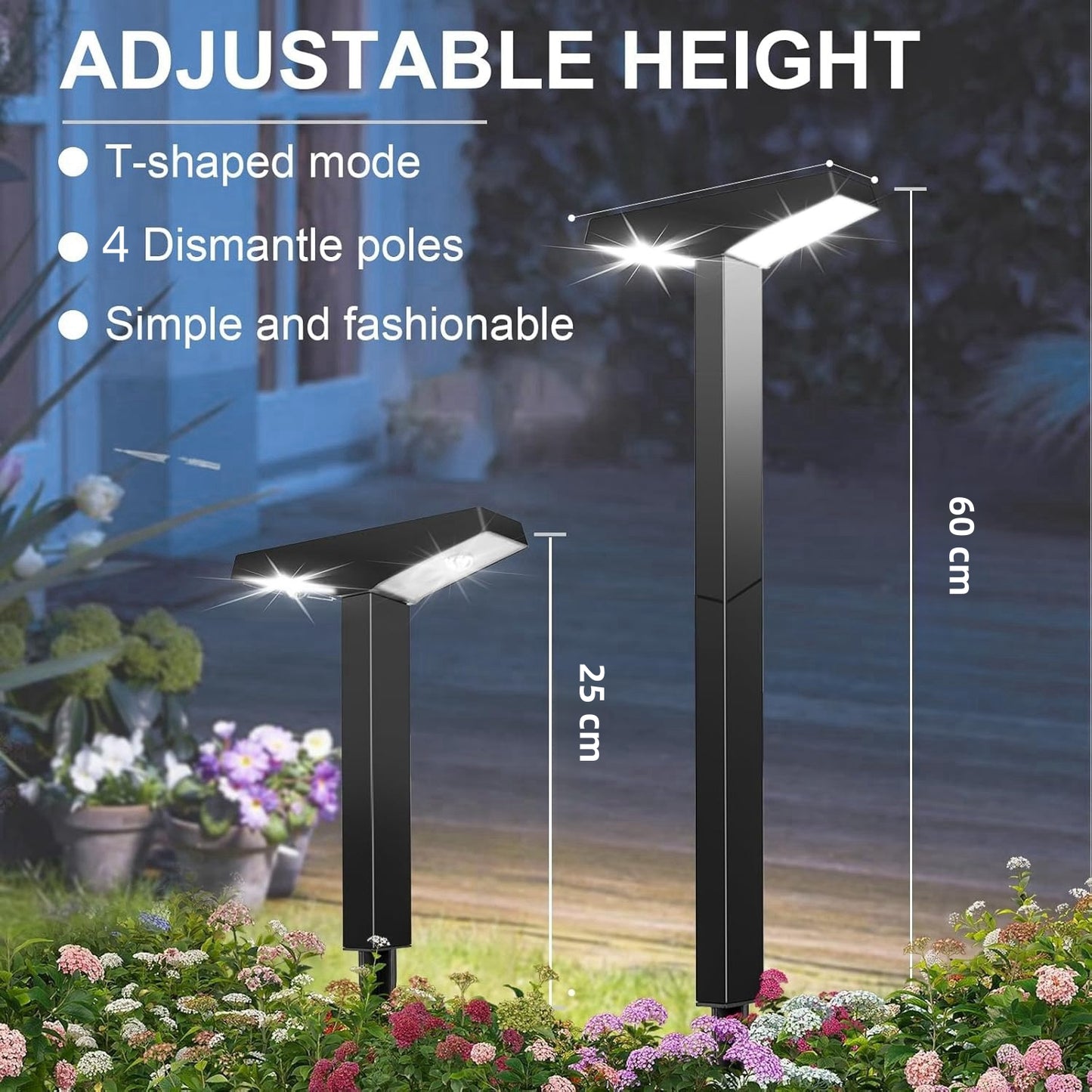 GATXLTE Solar Pathway Lights Outdoor Solar Lights IP65 Waterproof Garden Lights Solar Lamp Outdoor Landscape Lamps for Lawn