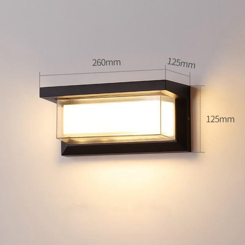 GATXLTE Led Outdoor Wall Lamp Led Wall Light Waterproof with Motion Sensor Light Outdoor Lighting